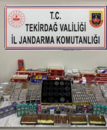 Tekirdağ’da kaçak sigara operasyonu