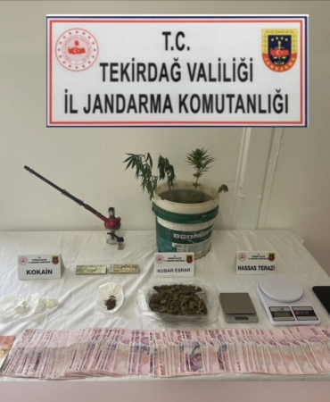Tekirdağ’da uyuşturucu operasyonu