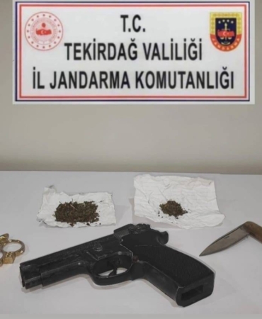 Tekirdağ’da uyuşturucu ve silah operasyonları