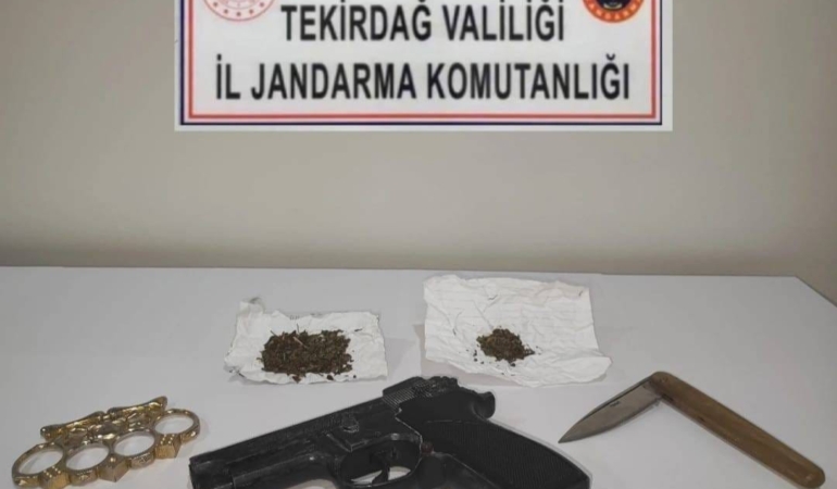 Tekirdağ’da uyuşturucu ve silah operasyonları