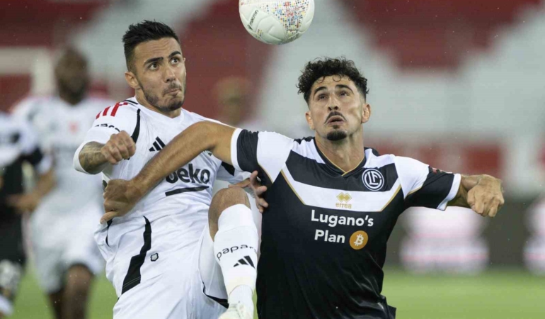 UEFA Avrupa Ligi: Lugano: 1 - Beşiktaş: 1 (İlk yarı)