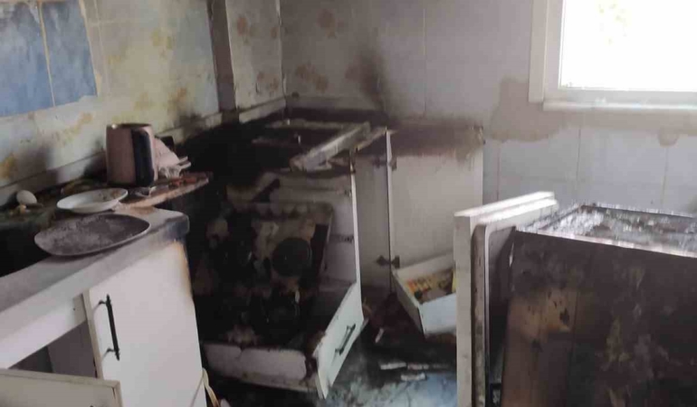 Yalova’da mutfak yangını