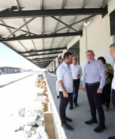 Yeni hal binası yükseliyor