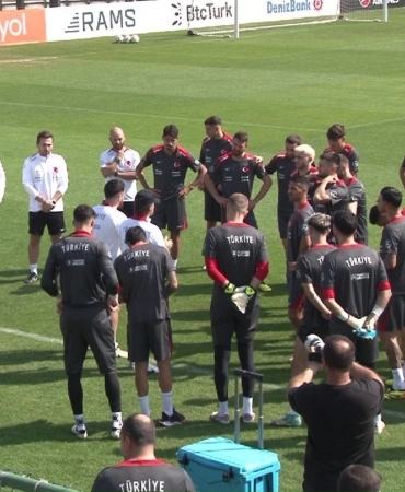 A Milli Futbol Takımı, Galler maçı hazırlıklarına devam etti