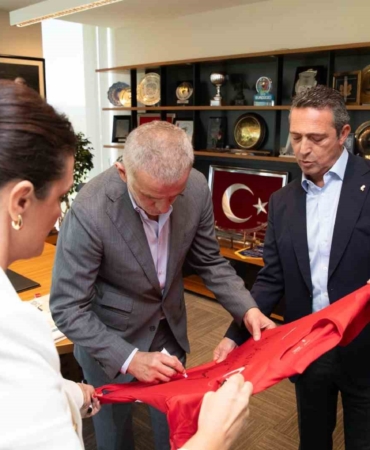 Ali Koç, TFF Başkanı Hacıosmanoğlu’nu ziyaret etti