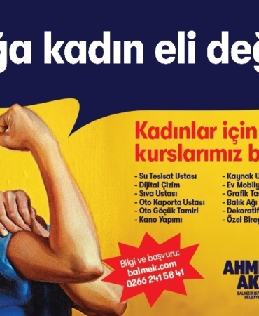 Balıkesir Büyükşehir’den kadınlara özel meslek kursları