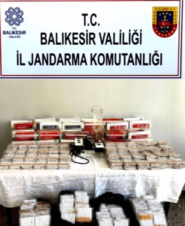 Balıkesir’de 11 bin adet kaçak sigara ele geçirildi