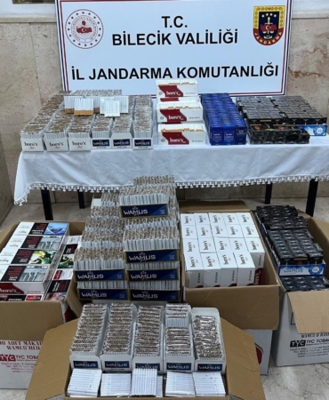 Bilecik’te 53 bin adet dolu makaron ele geçirildi