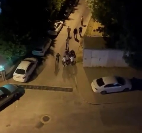 Bursa’da tavuk alma eğlencesi sonrası sokak ringe döndü