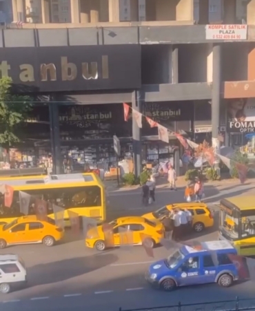 Bursa’da ’yol verme’ tartışması kamerada