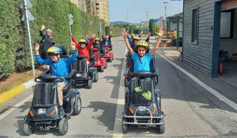 Eğitim ve eğlence Trafik Parkı’nda bir arada