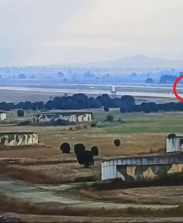 İşte uçak kazasının görüntüsü