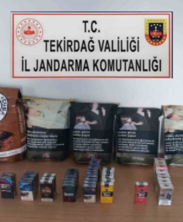 Jandarma Kapaklı’da kaçak tütün ürünleri ele geçirdi