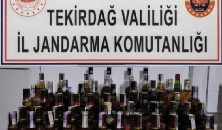 Kaçak alkole jandarma darbesi