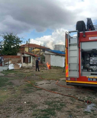 Kırklareli’nde ev yangını