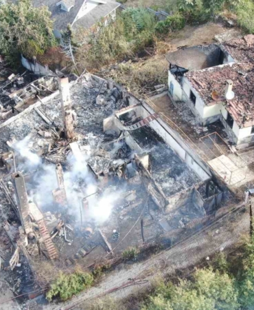 Kovboy kasabası küle döndü