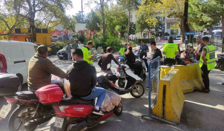 Orhangazi’de motosikletlere sıkı denetim
