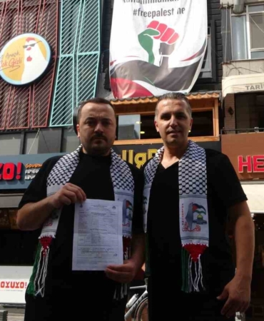 Pendik’te İsrail’i boykot pankartı asan işletmeye İBB ceza kesti