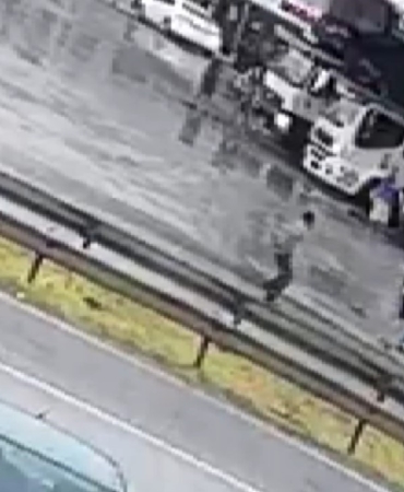 Sınır kapısında tır şoförleri arasında çıkan kavga kamerada