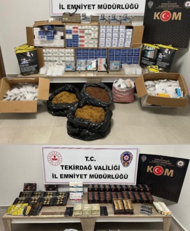 Tekirdağ’da kaçak ürün operasyonu