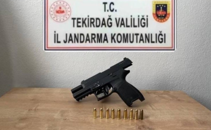 Tekirdağ’da ruhsatsız silah operasyonu
