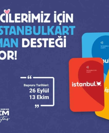 Üsküdar Belediyesi’nden öğrencilere İstanbulkart abonman desteği