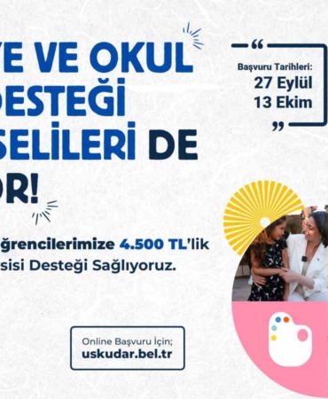 Üsküdar Belediyesi’nin ilköğretim ve lise öğrencilerine kırtasiye ve okul giysisi desteği sürüyor