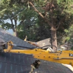 Vaniköy’de kaçak yapılar yıkım havadan görüntülendi