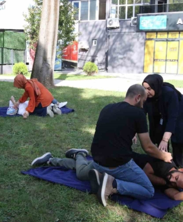 Afet İşleri personeline ilk yardım eğitimi