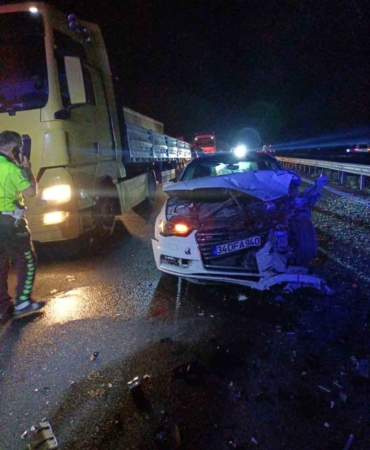 Anadolu Otoyolu’nda zincirleme kaza: 4 yaralı