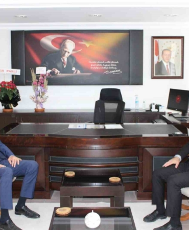 Başkan Bakkalcıoğlu’ndan İl Müdürü Öztürk’e ’hayırlı olsun’ ziyareti