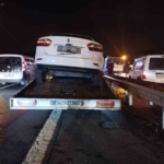 Beykoz’da çekici alev alev yandı