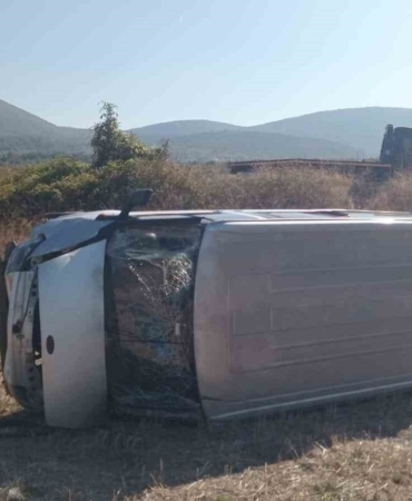 Bilecik’te kontrolden çıkan araç şarampole uçtu, sürücüsü yaralandı