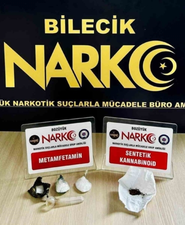 Bilecik’te şehirler arası seyahat üzerinde uyuşturucu madde ederken yakalandı