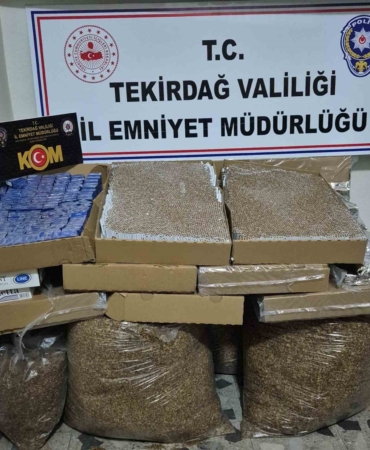 Çerkezköy’de kaçak tütün operasyonu