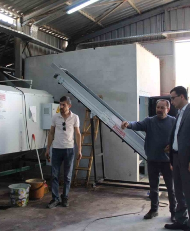 Ceviz kurutma tesisinde mesai başladı