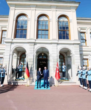 Cumhurbaşkanı Erdoğan, Almanya Başbakanı Olaf Scholz’u kabul etti