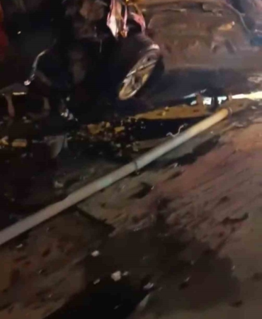 Direksiyon hakimiyetini kaybeden sürücü otomobiliyle takla attı