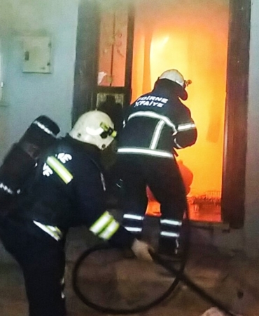 Edirne’de tek katlı evde yangın