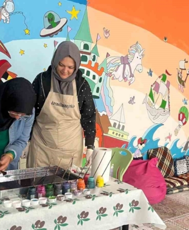 Eğlence çocukların ayağına götürüldü