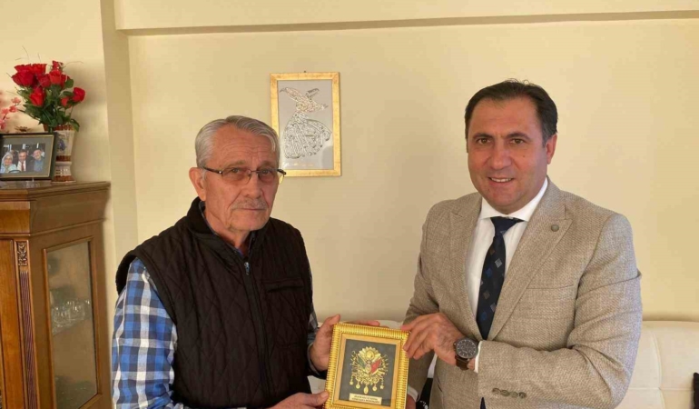 İl Müdürü Türkoğlu, Kıbrıs Gazisi Durak’ı ziyaret etti
