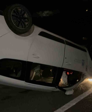 İznik’te feci kaza: Araç metrelerce sürüklendi, 1 kişi yaralandı
