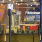 Kadına bıçak çekip darp eden şahıs vatandaşlar tarafından tekme tokat dövüldü