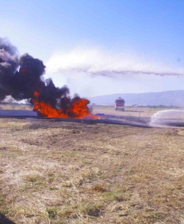 Kocaseyit Havalimanında yangın tatbikatı
