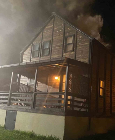 Muratlı’da bungalov yangını