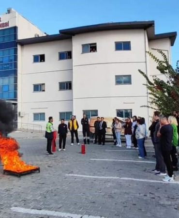 Pınarhisar Devlet Hastanesi’nde yangın tatbikatı
