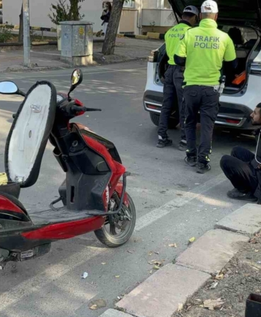 Polisten kaçan motosiklet sürücüsü kovalamaca sonucu yakalandı