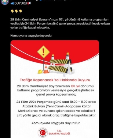 Şehir merkezinde o yolu kullanacaklar dikkat: Geçici olarak trafiğe kapanıyor