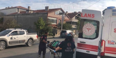Tekirdağ’da 1 kişinin yaralandığı kaza kamerada