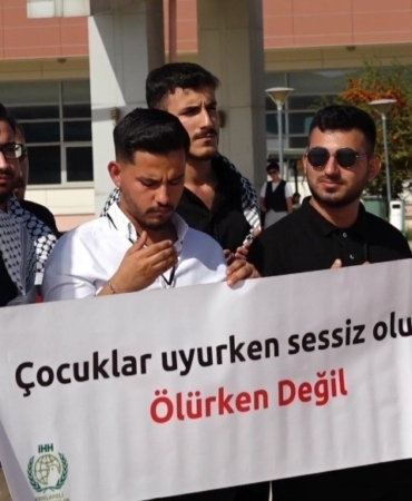 Üniversitelerden Filistin’e destek: "Çocuklar uyurken sessiz olunur, ölürken değil"